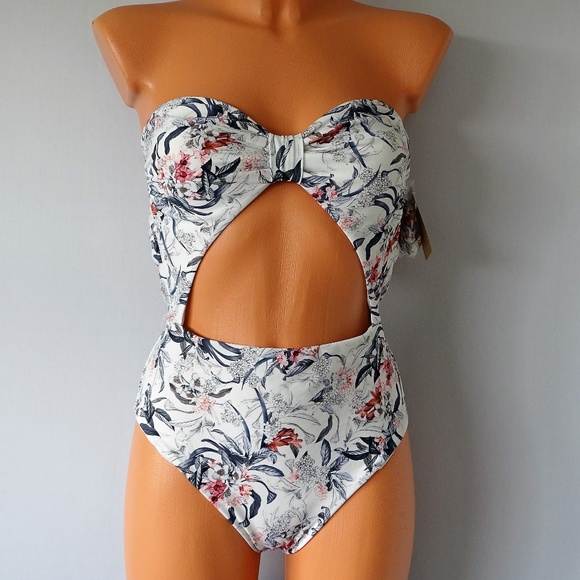 RACHEL Rachel Roy Other - Rachel Roy One Piece Floral Cut Out Swimsuit NWT